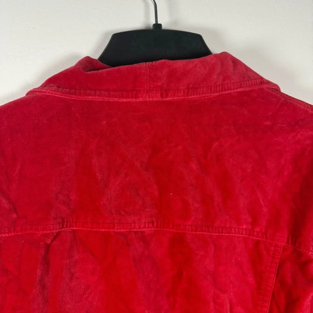 The Territory Ahead Velvet Red Botton Up Jacket Size XL - Picture 8 of 11
